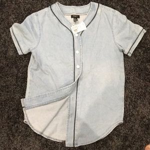 FOREVER 21 MEN denim jersey XS